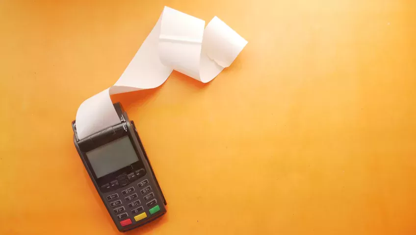 Eftpos Machine printing large receipt